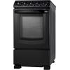 imageSummit Appliance REX2051BRT 20quot Wide Electric SmoothTop Range Oven Black Smooth Ceramic Glass Top Removable Backguard 4 Cooking Zones Pushtoturn Burner Knobs Waisthigh Broiler