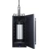 imageSummit Appliance SBC15NCF BuiltIn 15quot Wide Commercially Listed Nitro Coffee Kegerator with Auto Defrost Digital Thermostat Stainless Steel Door Black Cabinet Sealed Back and Front LockStainless Steel  Black