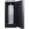 imageSummit Appliance SBC15NK Builtin 15quot Wide Commercially Listed Kegerator with Auto Defrost Digital Thermostat Stainless Steel Door Pro Style Handle Front Lock Black Cabinet and Sealed BackPanel Ready  Black