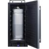 imageSummit Appliance SBC15NK Builtin 15quot Wide Commercially Listed Kegerator with Auto Defrost Digital Thermostat Stainless Steel Door Pro Style Handle Front Lock Black Cabinet and Sealed BackStainless Steel  Black