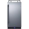 imageSummit Appliance SBC15NK Builtin 15quot Wide Commercially Listed Kegerator with Auto Defrost Digital Thermostat Stainless Steel Door Pro Style Handle Front Lock Black Cabinet and Sealed BackStainless Steel