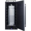 imageSummit Appliance SBC15NK Builtin 15quot Wide Commercially Listed Kegerator with Auto Defrost Digital Thermostat Stainless Steel Door Pro Style Handle Front Lock Black Cabinet and Sealed BackStainless Steel