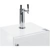 imageSummit Appliance SBC58WHBIADAWKDTWIN 24quot Wide Builtin Undercounter ADA Height Commercially Listed Dual Tap Wine Dispenser in White with Stainless Steel Handle Auto Defrost Adjustable Thermostat