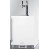 imageSummit Appliance SBC58WHBIADAWKDTWIN 24quot Wide Builtin Undercounter ADA Height Commercially Listed Dual Tap Wine Dispenser in White with Stainless Steel Handle Auto Defrost Adjustable Thermostat