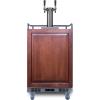 imageSummit Appliance SBC682CFTWIN 24quot Wide BuiltIn Cold Brew Coffee Kegerator 56 cuft Capacity Weatherproof Design Dual Tap System Automatic Defrost Digital Thermostat 4 Casters Tap Cool SystemStainless Steel