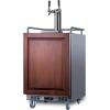 imageSummit Appliance SBC682CFTWIN 24quot Wide BuiltIn Cold Brew Coffee Kegerator 56 cuft Capacity Weatherproof Design Dual Tap System Automatic Defrost Digital Thermostat 4 Casters Tap Cool SystemPanel Ready