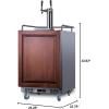 imageSummit Appliance SBC682CFTWIN 24quot Wide BuiltIn Cold Brew Coffee Kegerator 56 cuft Capacity Weatherproof Design Dual Tap System Automatic Defrost Digital Thermostat 4 Casters Tap Cool SystemPanel Ready