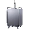 imageSummit Appliance SBC683OS 24quot Wide Builtin Outdoor Beer Kegerator 56 cuft Interior Weatherproof Automatic Defrost Digital Thermostat Tap Cool System Adjustable Shelves 4 CastersStainless Steel