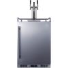 imageSummit Appliance SBC683OSTRIPLE 24quot Wide Builtin Outdoor Beer Kegerator 56 cuft Interior Weatherproof Automatic Defrost Digital Thermostat Tap Cool System Adjustable Shelves 4 CastersStainless Steel