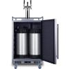 imageSummit Appliance SBC683OSTRIPLE 24quot Wide Builtin Outdoor Beer Kegerator 56 cuft Interior Weatherproof Automatic Defrost Digital Thermostat Tap Cool System Adjustable Shelves 4 CastersStainless Steel