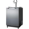 imageSummit Appliance SBC696OSTWINTL 24 Wide BuiltIn Outdoor Kegerator with TapLocks Weatherproof Complete Tap Kit Taplock Included Dual Tap System Digital Thermostat Automatic Defrost Silver