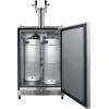 imageSummit Appliance SBC696OSTWINTL 24 Wide BuiltIn Outdoor Kegerator with TapLocks Weatherproof Complete Tap Kit Taplock Included Dual Tap System Digital Thermostat Automatic Defrost Silver