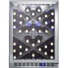 imageSummit Appliance SCR611GLOSX Builtin Outdoor Commercially Listed Wine Cellar with Stainless Steel Interior Diamond Style Shelving Digital Controls Lock and Stainless Steel Cabinet