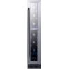 imageSummit Appliance SWC007 Commercial 6quot Wide ADA Compliant Builtin Undercounter Wine Cellar with 7 Bbottle Capacity Glass Door Black Cabinet Auto Defrost Digital Thermostat and LED LightingGlass  Black