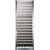 imageSummit Appliance SWC1966CSS Commercial 160 Bottle 2Zone Wine Cellar with Glass Door Auto Defrost Digital Thermostats Professional Handle LED Lighting Lock and Stainless Steel Wrapped Cabinet