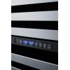 imageSummit Appliance SWC532BLBIST Commercially Approved Dual Zone 24quot Wide BuiltIn Wine Cellar with Seamless Stainless Steel Trimmed Glass Door Full Extension Shelves Digital Thermostat ampamp Black CabinetStainless Steel  Black