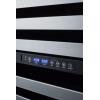 imageSummit Appliance SWC532BLBISTPNR Commercially Approved Dual Zone 24quot Wide BuiltIn Wine Cellar with PanelReady Glass Door Full Extension Shelves Digital Thermostat and Black Cabinet
