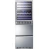 imageSummit Appliance SWCDRF24 24quot Wide Combination DualZone Wine Cellar and 2Drawer RefrigeratorFreezer 39 cuft Refrigerator Capacity up to 46 bottles LED Lighting Digital Controls