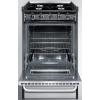 imageSummit Appliance TNM1107BRW 20quot Wide Slidein Style Gas Range in Stainless Steel with Open Burners Oven Window Professional Towel Bar Handles Adjustable Oven Racks and Electronic IgnitionStainless Steel  Black