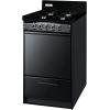 imageSummit Appliance TNM1107C 20in Wide Gas Range 4 Open Burners Electronic Ignition Recessed Oven Door Broiler Pan PushToTurn Burner Knobs Ada Compliant Design Designed for Natural Gas BlackBlack