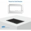 imageSummit Custom Cooktop Trim Kit 304 Grade Seamless Brushed Stainless Steel Protected Cover Easy to Install and Clean Custom Built According to your Unique Need