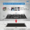 imageSummit GC443BGL Gas Cooktop BlackBlack