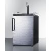 imageSummit SBC635MDPL Beer Dispenser Silver With Diamond PlateSilver With Diamond Plate