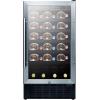 imageSummit SWC1840BCSS 18quotquot Commercially Approved Wine Cooler with 33 cu ft Capacity Digital Thermostat Factory Installed Lock in Stainless Steel