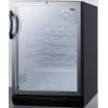 imageSummit SWC6GBLBIADA Wine Chiller Beverage Refrigerator GlassBlack
