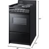 imageSummit TEM110BRWY Kitchen Cooking Range Stainless SteelBlack