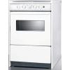 imageSummit WEM610RW 24quotquot SlideIn Electric Range with 4 Elements Waist High Broil Oven Racks Chrome Drip Pans Indicator Lights and PushToTurn Burner Knobs in White