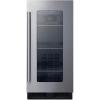 imageSummit 15 Beverage Center 26 cuft Capacity ADA Compliant Stainless Steel ampamp Glass ALBV15Stainless Steel