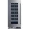 imageSummit 15 Wine Cellar Builtin Wine Cellar Shallow 18 Depth 18 Bottle Capacity Stainless Steel SDHW1532Stainless Steel