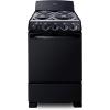 imageSummit 20quot Electric Range 220V 4 Burner Range 23 cuft oven White RE203WBlack