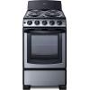 imageSummit 20quot Electric Range 220V 4 Burner Range 23 cuft oven White RE203WStainless Steel