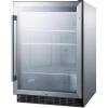 imageSummit 24 Beverage Center Outdoor Beverage Refrigerator 50 cuft Capacity Stainless Steel ampamp Glass SCR611GLOSBlack