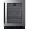imageSummit 24 Beverage Center Shallow Depth BuiltIn Beverage Center ADA Compliant 325 cuft Capacity Stainless Steel  ASDG2411SilverBlack