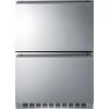imageSummit 24 Two Drawer Freezer 37 cuftCapacity ADA Compliant Stainless Steel Panel Ready Capable ADFD243CSS Panels not includedStainless Steel