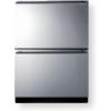 imageSummit 24 Two Drawer Freezer Outdoor Drawer Refrigerator 37 cuft Capacity ADA Compliant Stainless Steel Panel Ready Capable ADFD243OS Panels not included