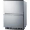 imageSummit 24 Two Drawer Refrigerator 37 cuft Capacity ADA Compliant Outdoor Stainless Steel Panel Ready Capable ADRD241CSS Panels not include