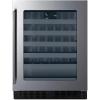 imageSummit 24 Wine Cellar Builtin Wine Cellar Shallow 18 Depth 33 Bottle Capacity ADA Compliant Stainless Steel ASDW2412Stainless Steel