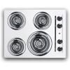 imageSummit 24quot 4 Burner Electric Cooktop 230 Volt Coil Electric Cooktop White WEL03white
