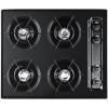 imageSummit 24quot 4Burner Gas Cooktop Open Burners Electric Ignition 115V Gas Cooktop Made in the USA Black TNL033