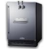 imageSummit 24quot Cold Brew Kegerator Dual Front Taps No Drill Coffee Dispenser ADA Compliant Stainless Steel  SBC7BRSFRTPCFADAStainless Steel