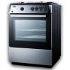 imageSummit 24quot Gas Range 4 Sealed Burners 255 cuft Capacity Stainless Steel with Black Trim PRO24GStainlessSteelBlack