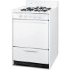 imageSummit 24quot Propane Gas Range Battery Start OffGrid Oven 4 Open Burners 292 cuft Capacity White WLM610PWhite
