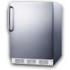imageSummit 24quot Refrigerator Peak24 Builtin Fridge ADA Compliant 55 cuft Capacity Black  FF63BKCSSADAStainless Steel