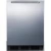 imageSummit 24quot Refrigerator Undercounter Fridge 55 cuft Capacity ADA Compliant Stainless Steel AR5BSBlack