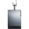 imageSummit 24quot Undercounter Kegerator Dual Tap Kit Stainless Steel  SBC7BRSNitroCold Brew Coffee