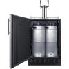 imageSummit 24quot Undercounter Kegerator Dual Tap Kit Stainless Steel  SBC7BRSWine
